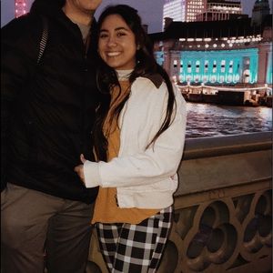 BRANDY MELVILLE CREAM JEAN JACKET